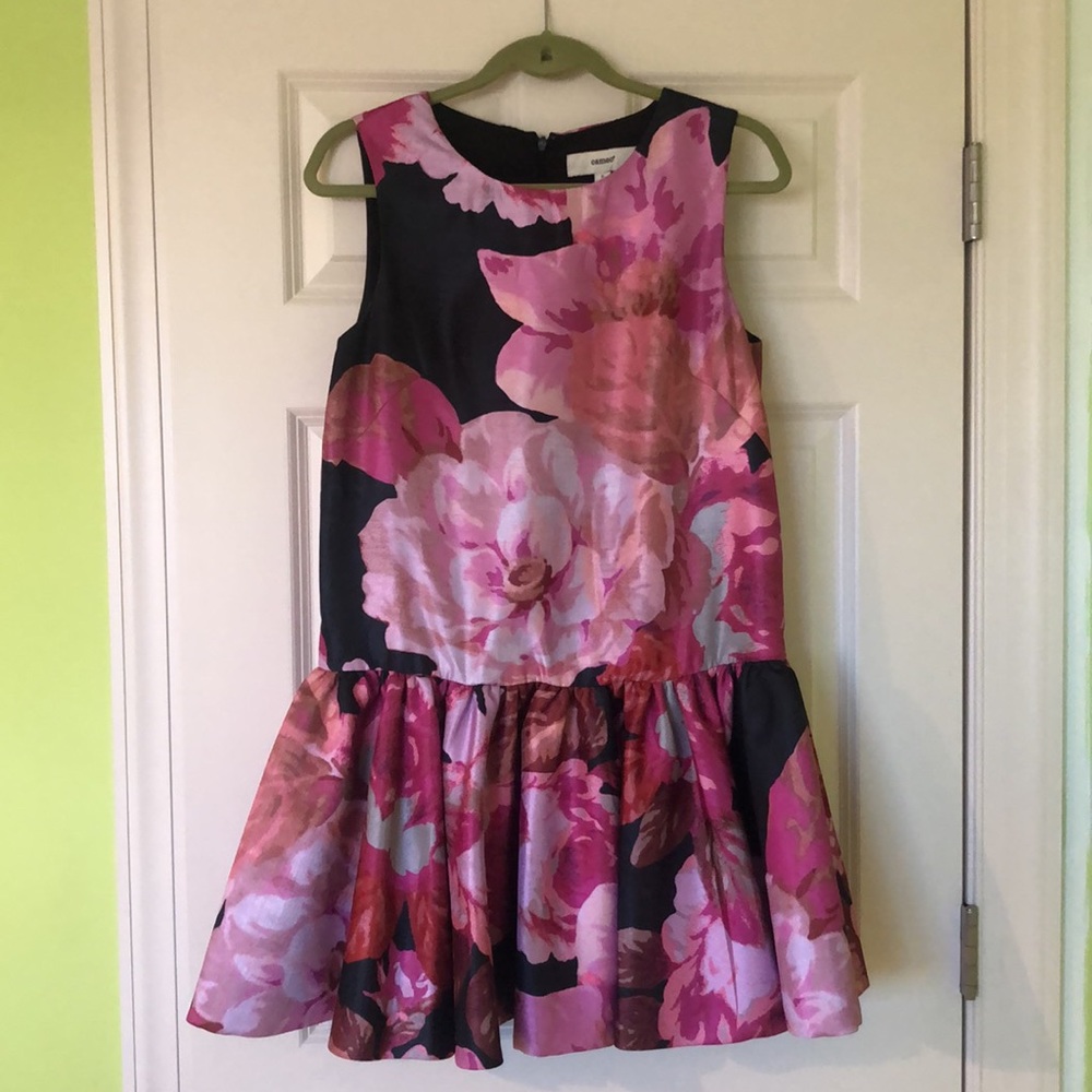 Purple&pink floral drop waist dress - Picture 3 of 5